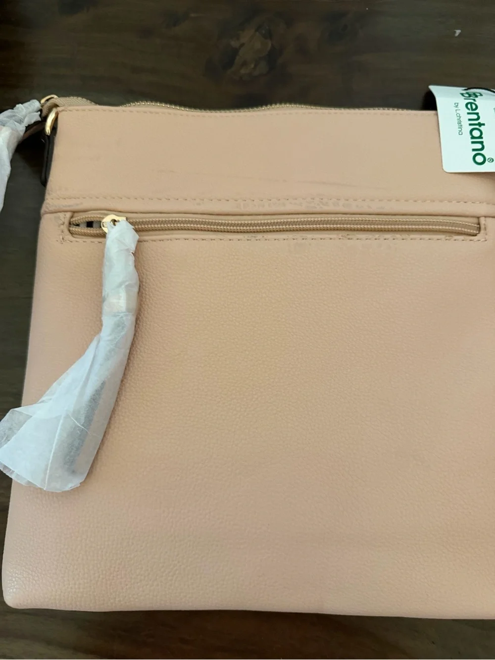 Brentano Vegan Leather Crossbody Handbag. NWT